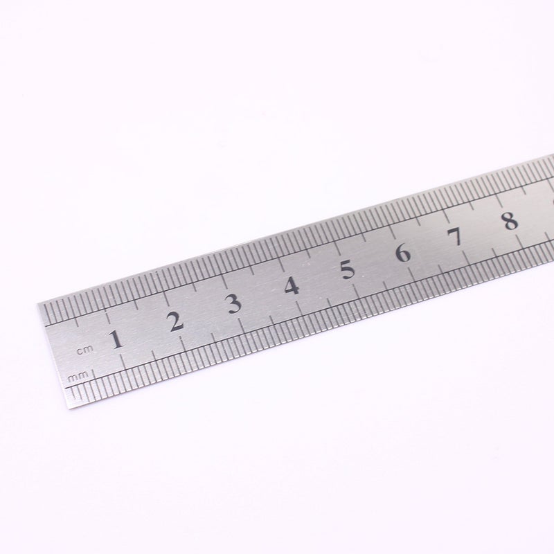 6 Inch Ruler Stainless Steel Metal Double Sided Office Stationery School Supplies