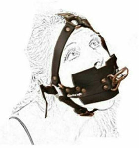 Ball Gag Head Harness Mask Muzzle Blindfold Bondage Kink Bdsm Fetish Restraints