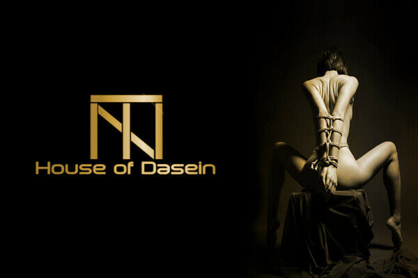 House Of Dasein Black Full Bondage Hood Mask Plug Headwear Kink Bdsm Fetish Restraints