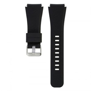 22Mm Silicone Watch Band Wrist Strap For Samsung Gear S3 Frontier Classic Black