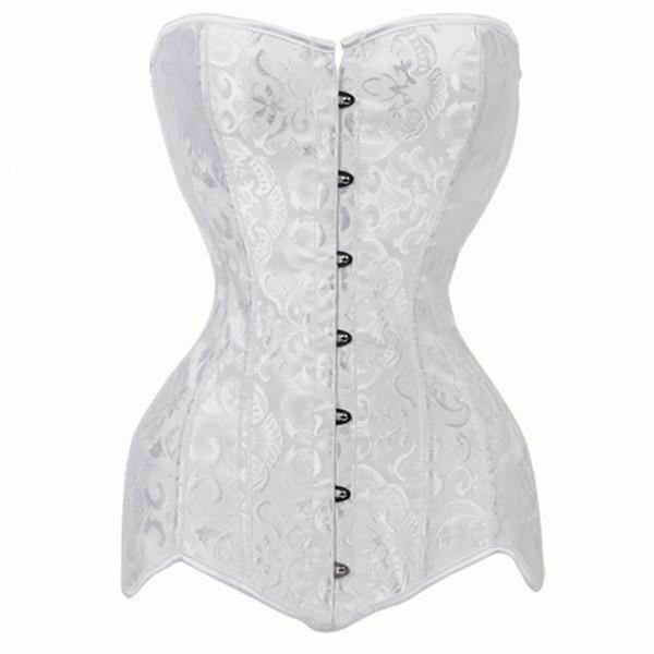 House Of Dasein Over Bust Hourglass Body Shaper Corset Black White Long Torso Bdsm Kink Fetish