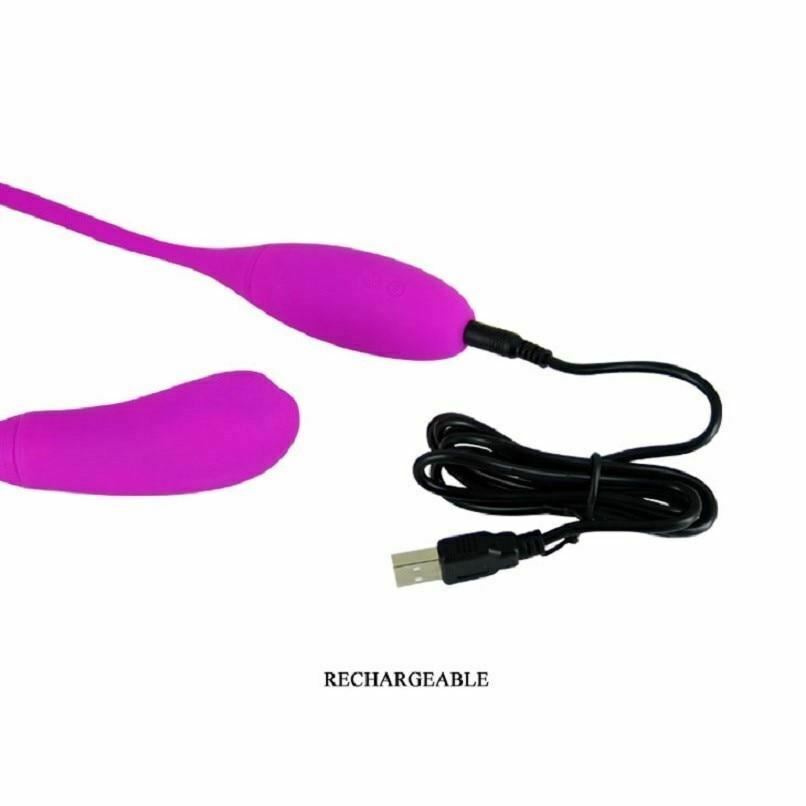 House Of Dasein Pretty Love 7 Speed Silicone Double Vibrating Egg Bullet Vibrator Rechargeable