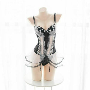 Sexy Maid Costume Women Lingerie Bdsm Cosplay Roleplay