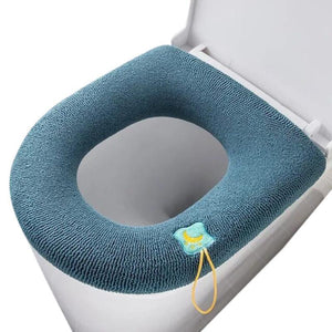 Toilet Seat B Green Washable Soft Mat Pad Cushion O Shape Cover Accessories