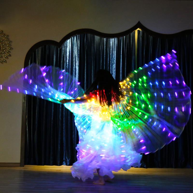 House Of Dasein Led Glowing Rainbow Wings Costume Colourful Cosplay