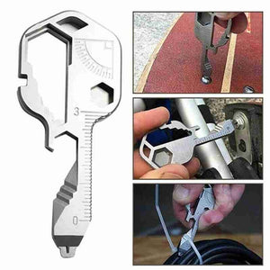 24 In 1 Multifunctional Mini Pocket Repair Outdoor Tool Key Ring Keyring Screwdriver Gadget Portable Slotted Camp Hike