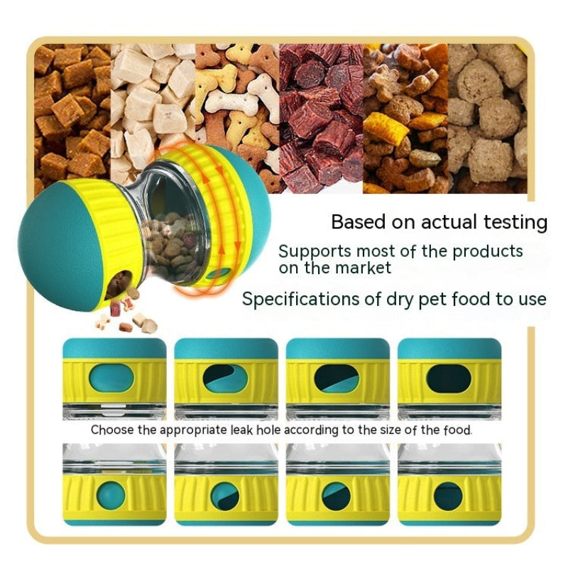 Food Dispensing Dog Toy Tumbler Interactive Feeding Puzzle For Pets