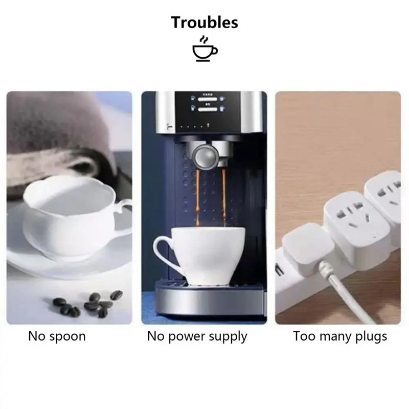 Electric Coffee Mug Usb Rechargeable Automatic Magnetic Cup Waterproof Stainless Steel