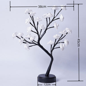 Table Lamp Flower Tree Rose Usb Operated Night Light For Home Wedding Decoration