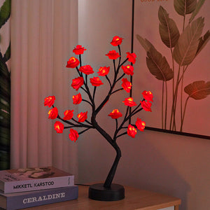 Table Lamp Flower Tree Rose Usb Operated Night Light For Home Wedding Decoration