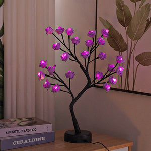 Table Lamp Flower Tree Rose Usb Operated Night Light For Home Wedding Decoration