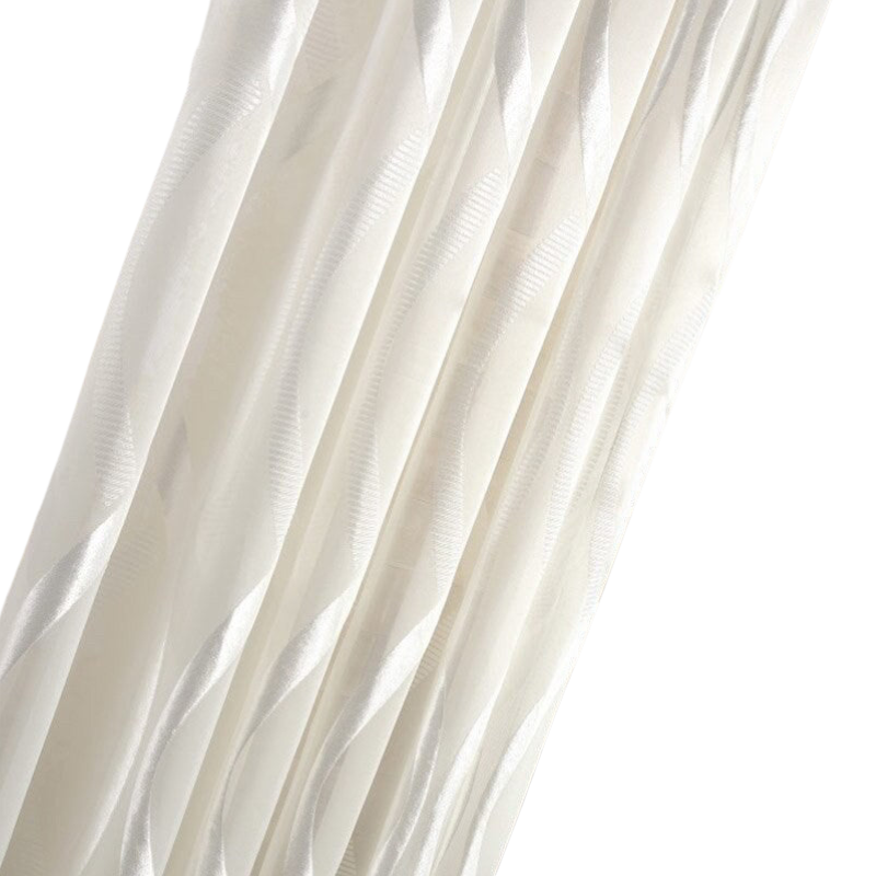 300Cm Plain White Curtains Modern Luxury Retro Style For Garden Decor