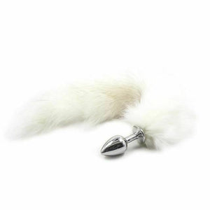 Stainless Steel Anal Plug Tail Pet Puppy Fox Cosplay Kink Bdsm Fetish