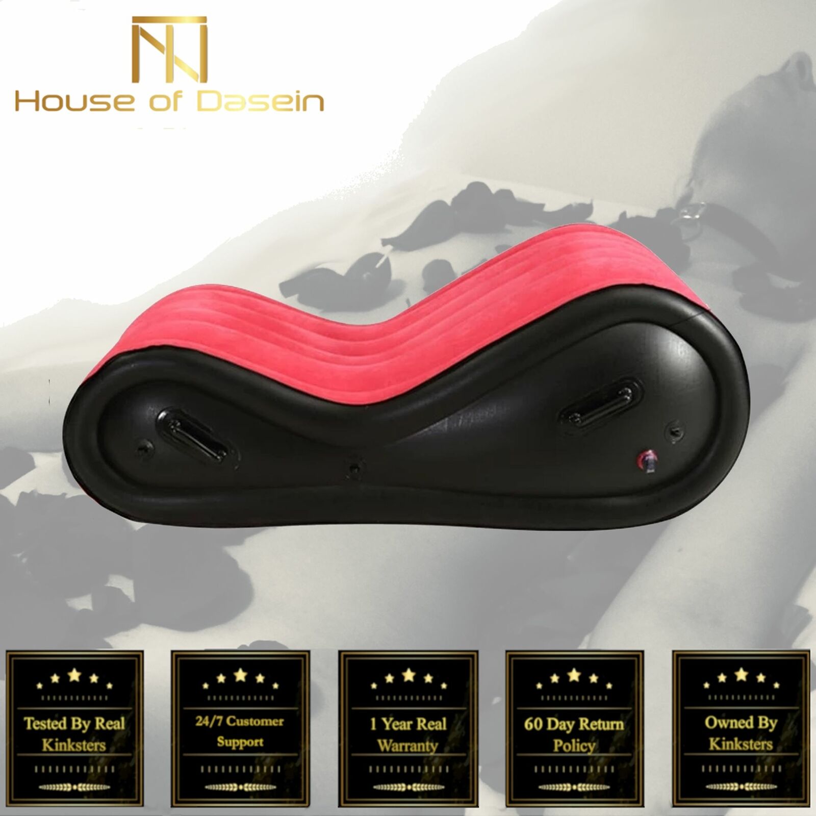 House Of Dasein Inflatable Bondage Sofa Bed Love Chair Sex Furniture Cuffs Restraints Bdsm