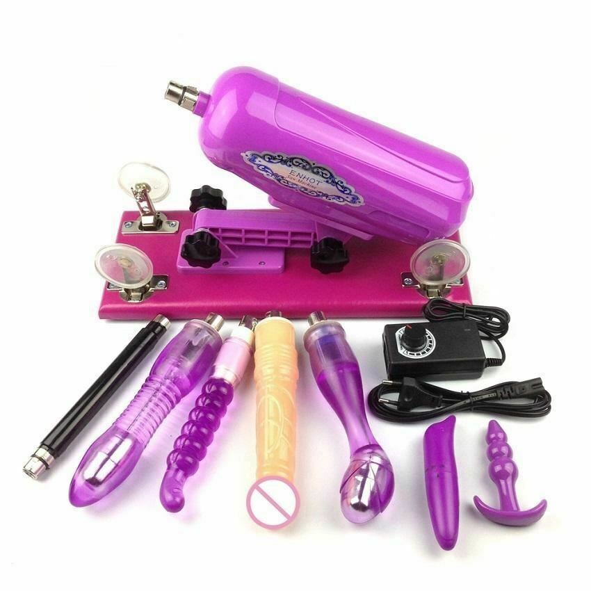 House Of Dasein F3 Purple Sex Machine With Dildos Mini Vibrator Anal Plug Thrusting Masturbation