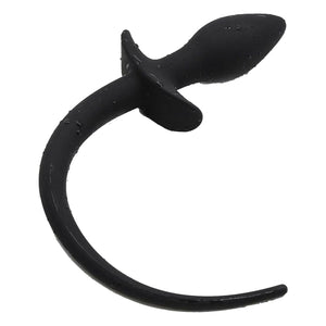 House Of Dasein Black Silicone Puppy Tail Anal Plug Pet Play Bondage Kink Bdsm Fetish Restraints