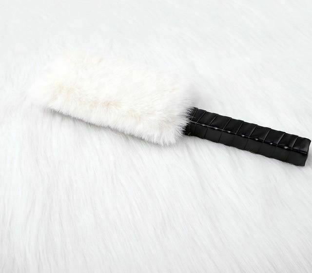 House Of Dasein Black / Red White Purple Fur Paddle Bdsm Impact Play Spanking Fetish Kink