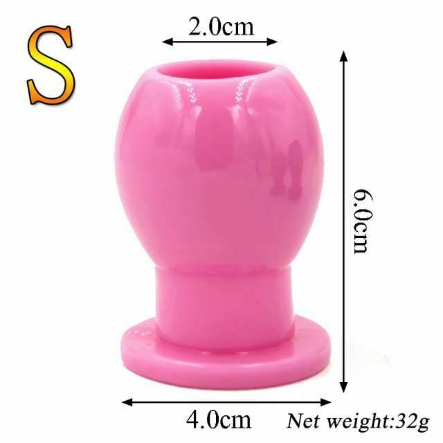 Hollow Anal Plug Silicone Bdsm Enema Speculum Kink Fetish