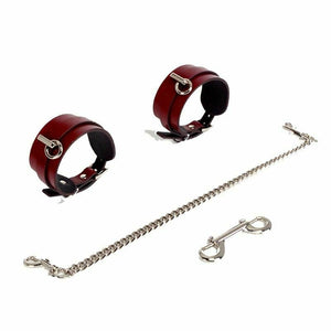 House Of Dasein Genuine Leather Bondage Bdsm Luxury Restraints Kit Kitten Mask Leash