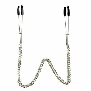 House Of Dasein Chain Nipple Clamps Adjustable Breast Play Bondage Kink Bdsm Fetish Restraints