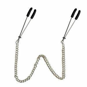 House Of Dasein Chain Nipple Clamps Adjustable Breast Play Bondage Kink Bdsm Fetish Restraints