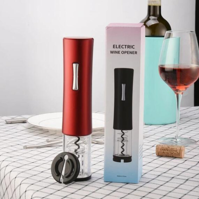 Electric Wine Opener Automatic Corkscrew Bottle Kit With Foil Cutter