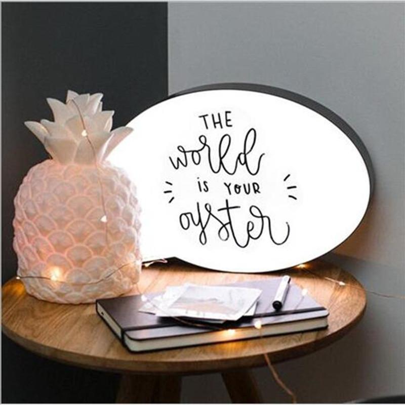 Speech Bubble Light Box Home Decor Night