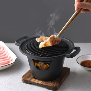 Portable Mini Bbq Japanese Grill Non Stick Stove Plate Korean Barbeque