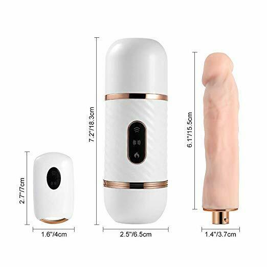 Wireless Sex Machine Automatic Heating Realistic Dildo Vibrator Masturbation