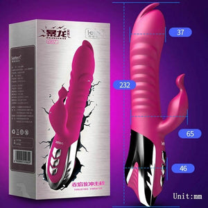 Heating Rabbit Vibrator With Flicking G Spot Stimulation Thrusting Orgasm