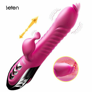 Heating Rabbit Vibrator With Flicking G Spot Stimulation Thrusting Orgasm