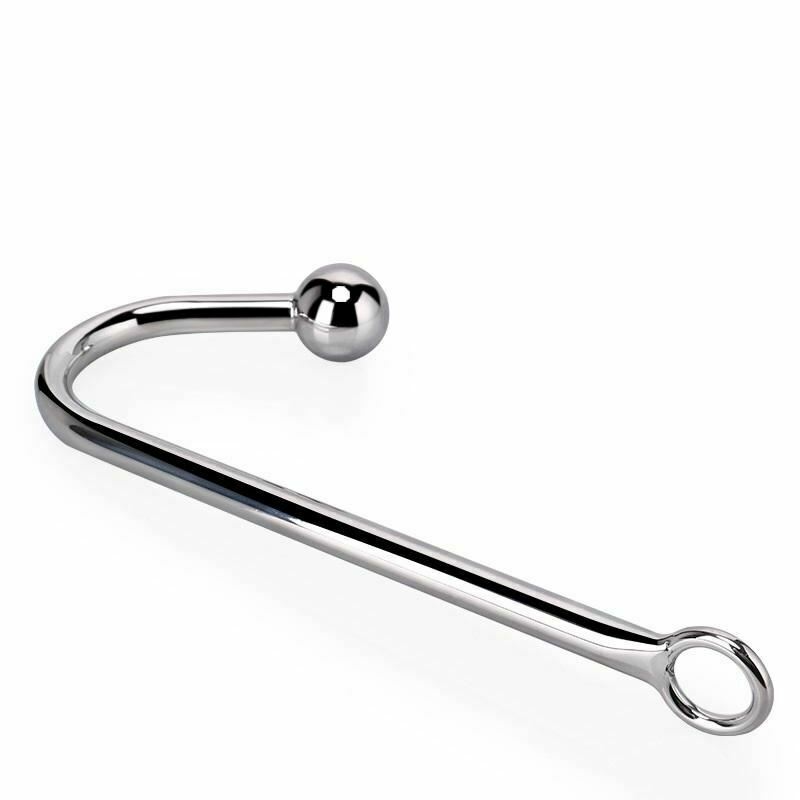 Stainless Steel Anal Hook Ball O Ring Bondage Kink Bdsm Fetish Restraint