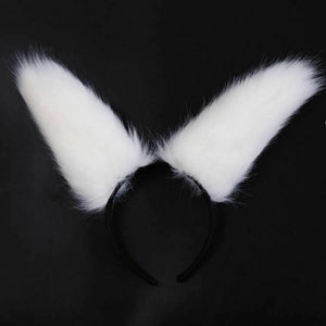 Fox Cosplay Anal Butt Plug Tail Nipple Clamps Ears Set Pet Play Bdsm