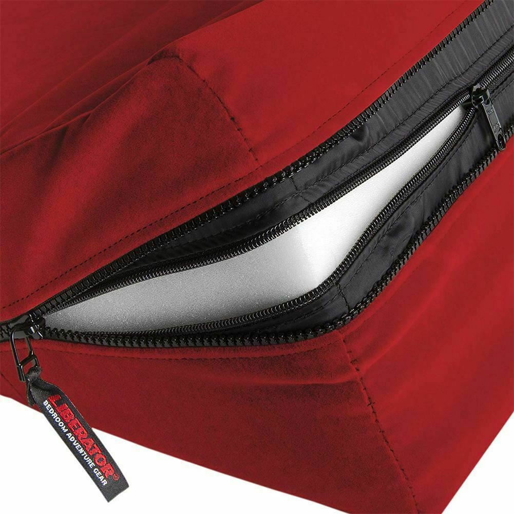 Microfibre Red Wedge Sex Position Enhancer Supportive Pillow Cushion Bdsm