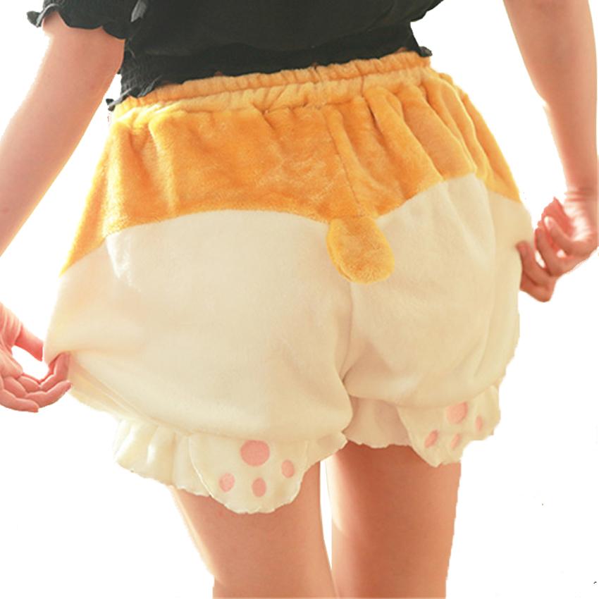 Cute Corgi Puppy Sleep Bottoms Shorts Women Lolita Kawaii Bloomers