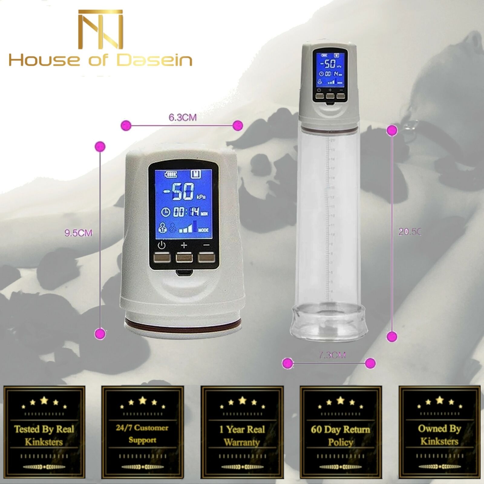 House Of Dasein Digital Display Electric Penis Enlarger Vacuum Pump Erection Assisting Device Men