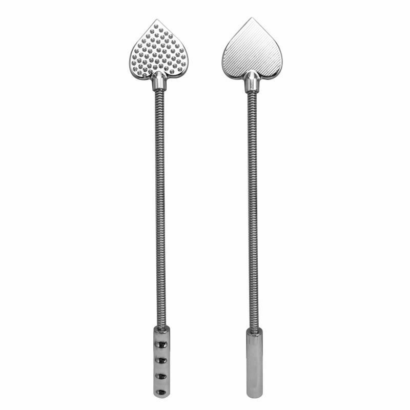 House Of Dasein Bendable Metal Heart Crop Bdsm Impact Play Spanking Fetish Sex Whip Paddle