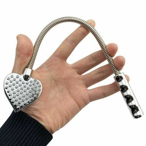 House Of Dasein Bendable Metal Heart Crop Bdsm Impact Play Spanking Fetish Sex Whip Paddle
