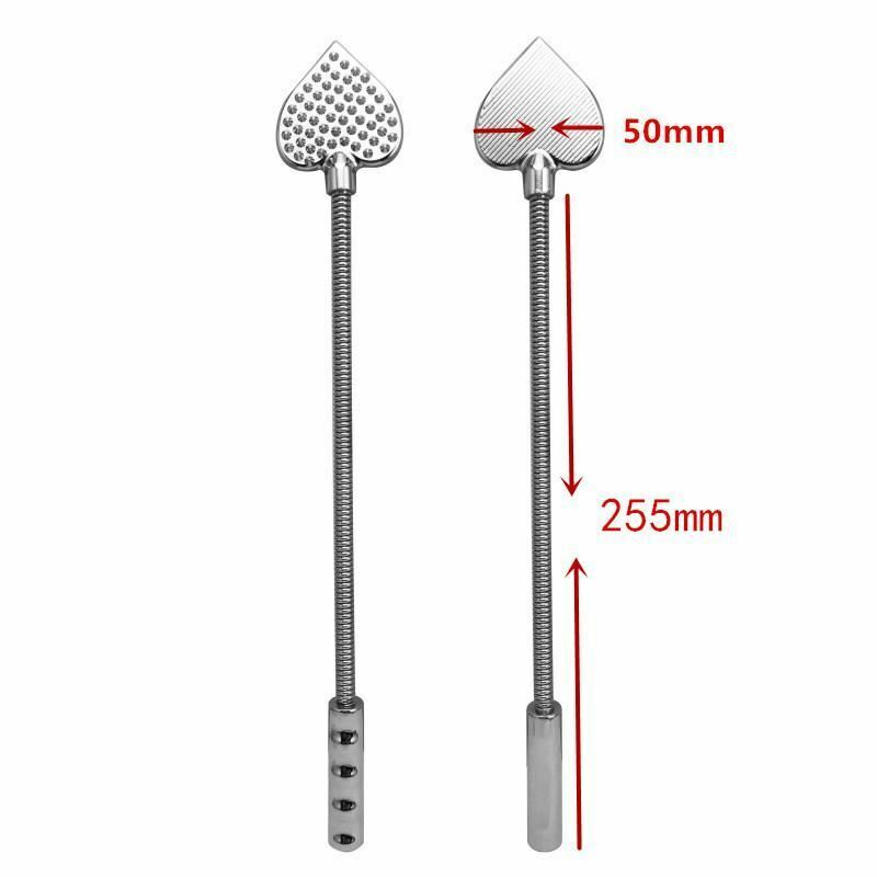 House Of Dasein Bendable Metal Heart Crop Bdsm Impact Play Spanking Fetish Sex Whip Paddle