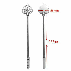 House Of Dasein Bendable Metal Heart Crop Bdsm Impact Play Spanking Fetish Sex Whip Paddle