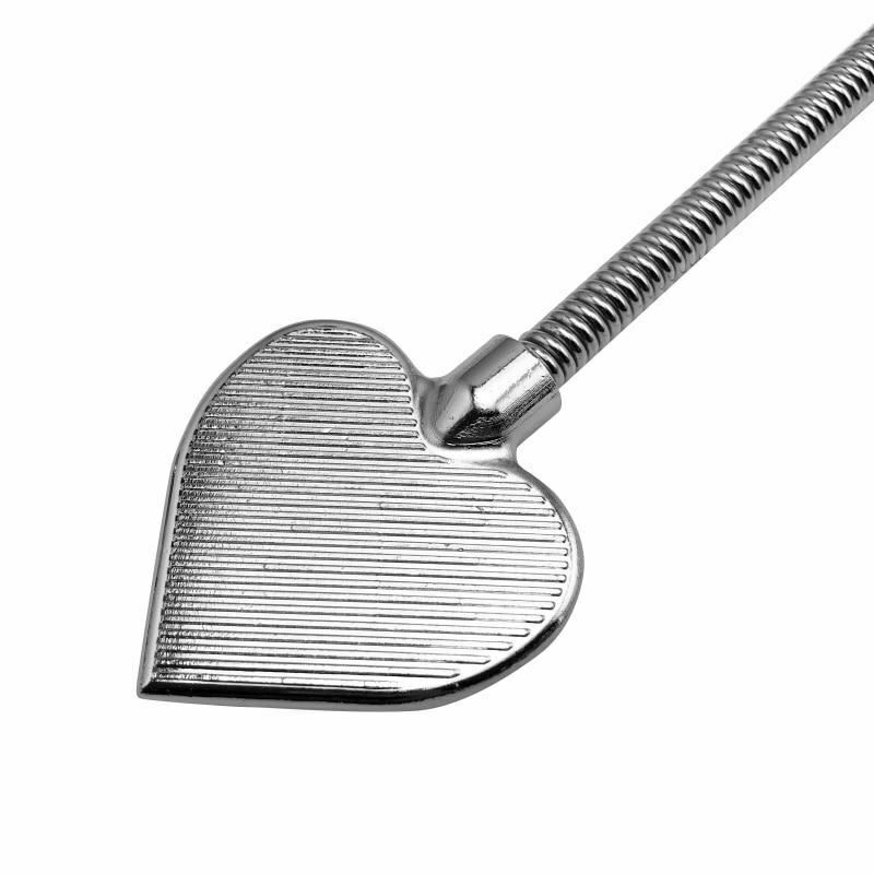 House Of Dasein Bendable Metal Heart Crop Bdsm Impact Play Spanking Fetish Sex Whip Paddle