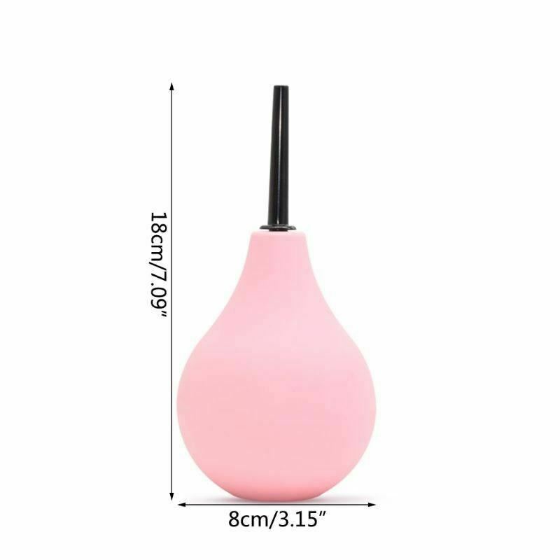 225Ml Pink Douche Enema Bulb Anal Cleaner Rectal Syringe Colon Cleaning