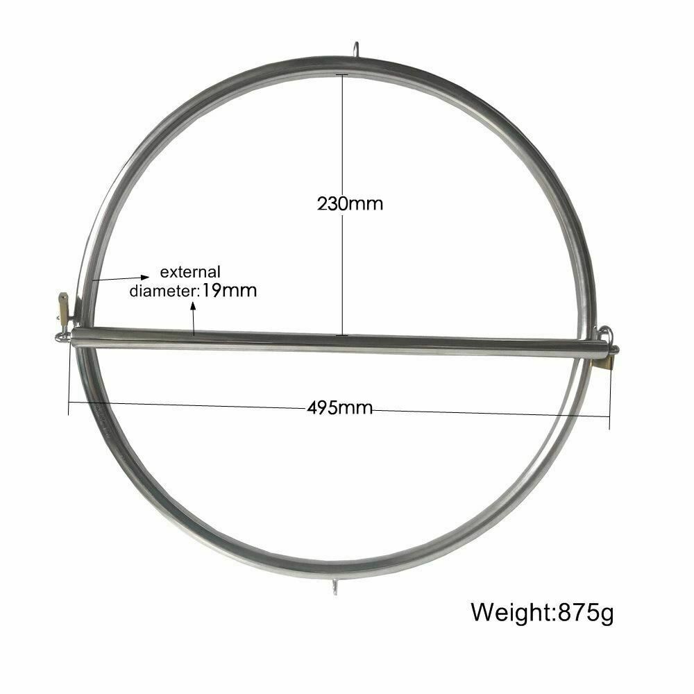 House Of Dasein Stainless Steel Bondage Ring Standing Walking Restraints Bdsm Kink Fetish