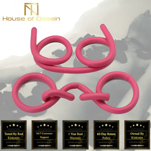 House Of Dasein Pink Foam Spanking Tie Bondage Sponge Wire Restraints Wrist Cuffs Bdsm Fetish