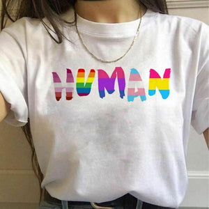 House Of Dasein 17 Designs Gay Pride Rainbow Harajuku Shirts For Women