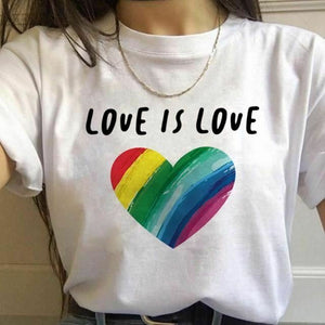 House Of Dasein 17 Designs Gay Pride Rainbow Harajuku Shirts For Women