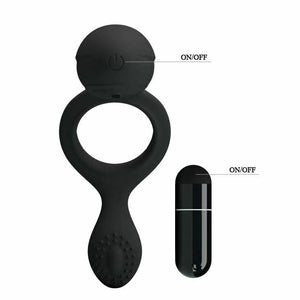 House Of Dasein Black Stretchy Cock Clitoral Vibrator Pretty Love Penis Ring Couples