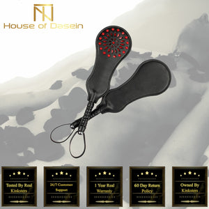 House Of Dasein Black And Red Spanking Paddle Impact Toy Fetish Bondage Sex Whip Bdsm