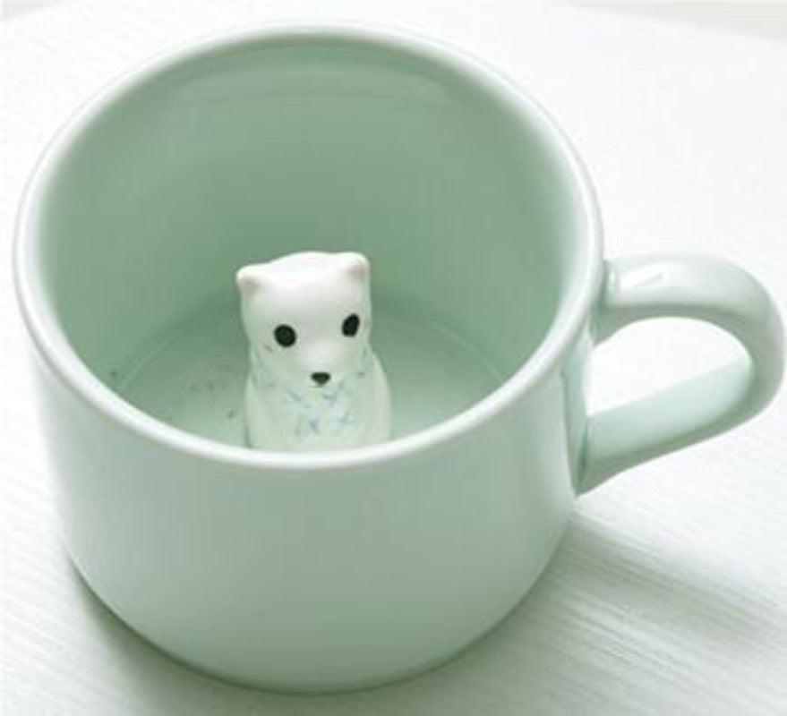 Creative 3D Cartoon Animal Ceramic Novelty Mug