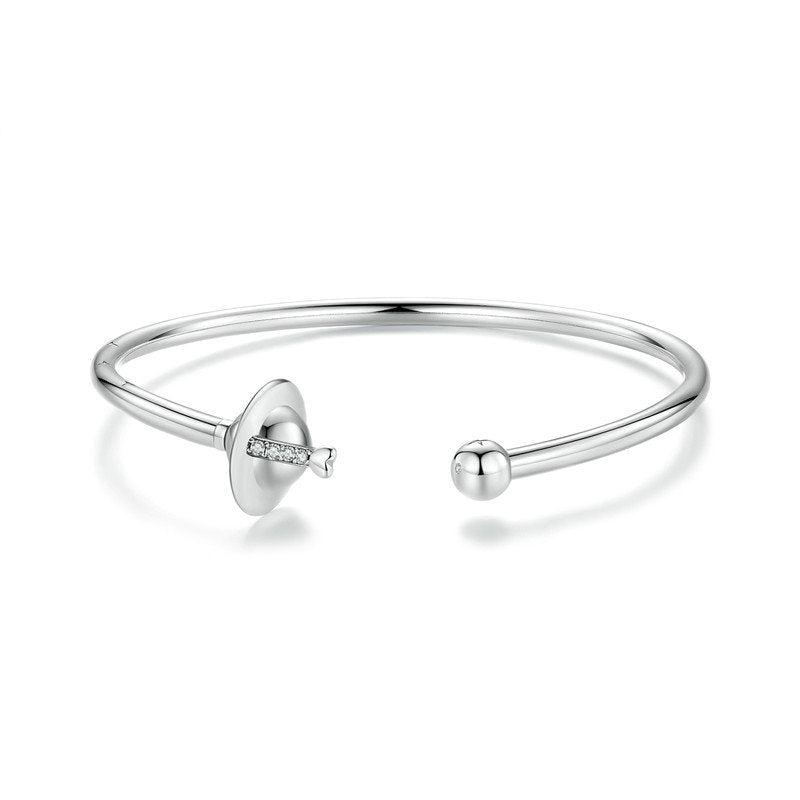 Veile Studios Silver Charm Original Planet Opening Basic Bracelet For Men And Women S925 Bead